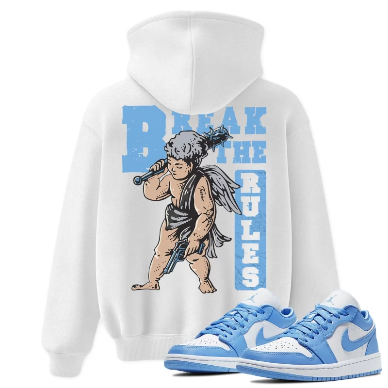 TeeVivo Hoodie Match Air Jordan 1 Low UNC Break the rules – Air Jordan 1 Hoodie, AJ1 Hoodie