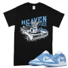 TeeVivo T-Shirt Match Air Jordan 1 Low UNC Heaven vibes – Air Jordan 1 Shirt, AJ1 Shirt