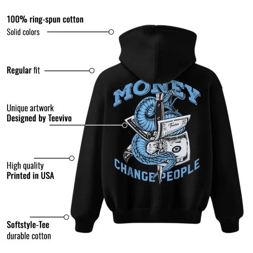 TeeVivo Hoodie Match Air Jordan 1 Low UNC Money change people – Air Jordan 1 Hoodie, AJ1 Hoodie
