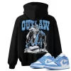 TeeVivo Hoodie Match Air Jordan 1 Low UNC Outlaw – Air Jordan 1 Hoodie, AJ1 Hoodie