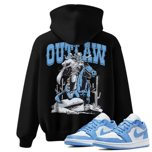 TeeVivo Hoodie Match Air Jordan 1 Low UNC Outlaw – Air Jordan 1 Hoodie, AJ1 Hoodie