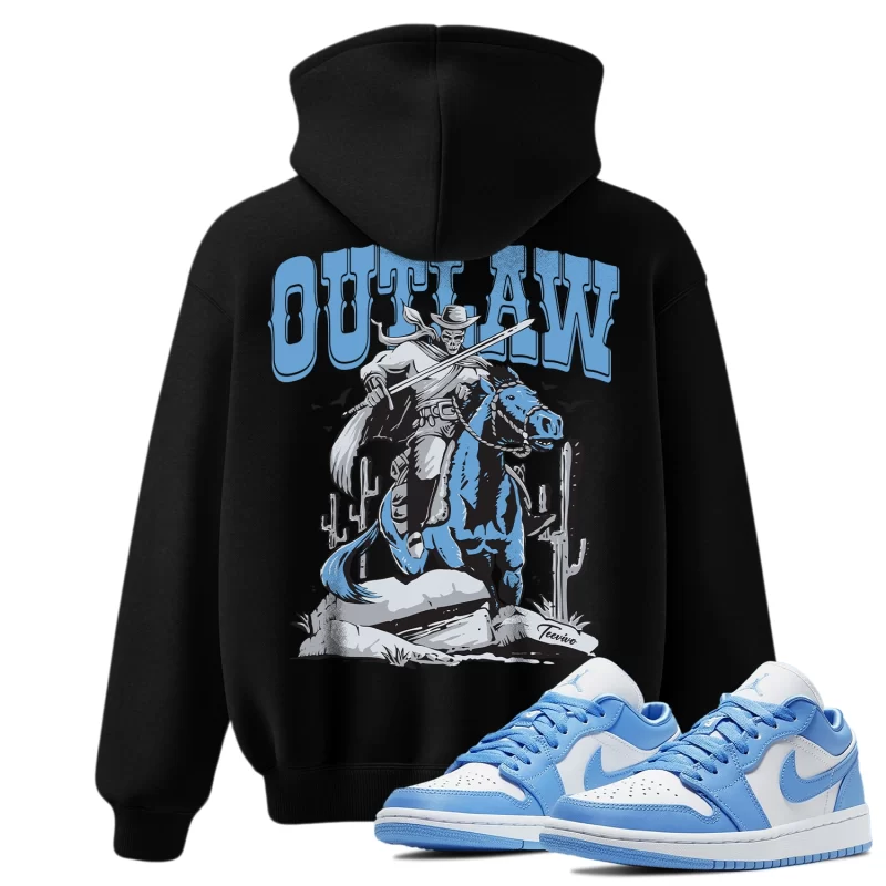 TeeVivo Hoodie Match Air Jordan 1 Low UNC Outlaw – Air Jordan 1 Hoodie, AJ1 Hoodie