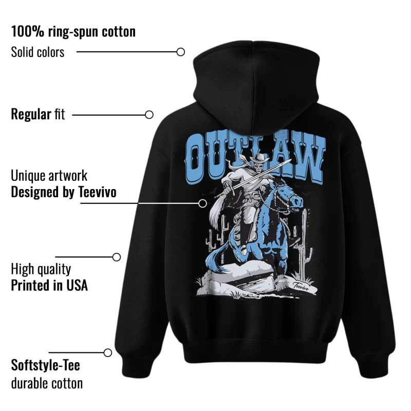TeeVivo Hoodie Match Air Jordan 1 Low UNC Outlaw – Air Jordan 1 Hoodie, AJ1 Hoodie