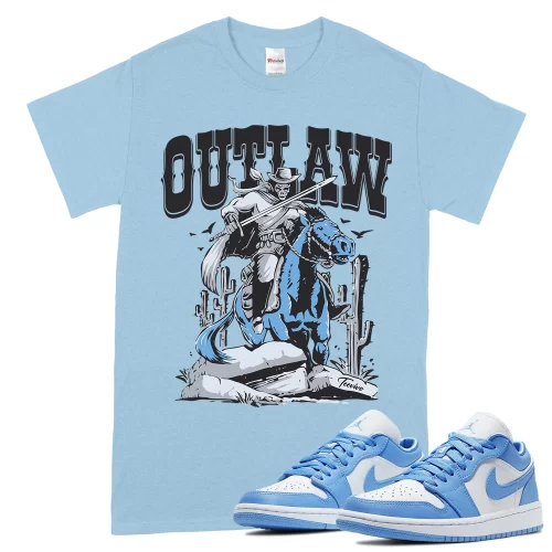 TeeVivo T-Shirt Match Air Jordan 1 Low UNC Outlaw – Air Jordan 1 Shirt, AJ1 Shirt