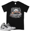 TeeVivo T-Shirt Match Air Jordan 1 Mid Light Smoke Grey Blessed – Air Jordan 1 Shirt, AJ1 Shirt