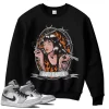 TeeVivo Sweatshirt Match Air Jordan 1 Mid Light Smoke Grey God Daaamn – Air Jordan 1 Sweatshirt, AJ1 Sweatshirt