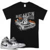 TeeVivo T-Shirt Match Air Jordan 1 Mid Light Smoke Grey Heaven vibes – Air Jordan 1 Shirt, AJ1 Shirt