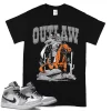 TeeVivo T-Shirt Match Air Jordan 1 Mid Light Smoke Grey Outlaw – Air Jordan 1 Shirt, AJ1 Shirt