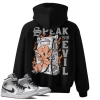 TeeVivo Hoodie Match Air Jordan 1 Mid Light Smoke Grey Speak no evil – Air Jordan 1 Hoodie, AJ1 Hoodie