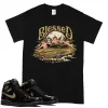 TeeVivo T-Shirt Match Air Jordan 1 Retro High Black Metallic Gold Blessed – Air Jordan 1 Shirt, AJ1 Shirt