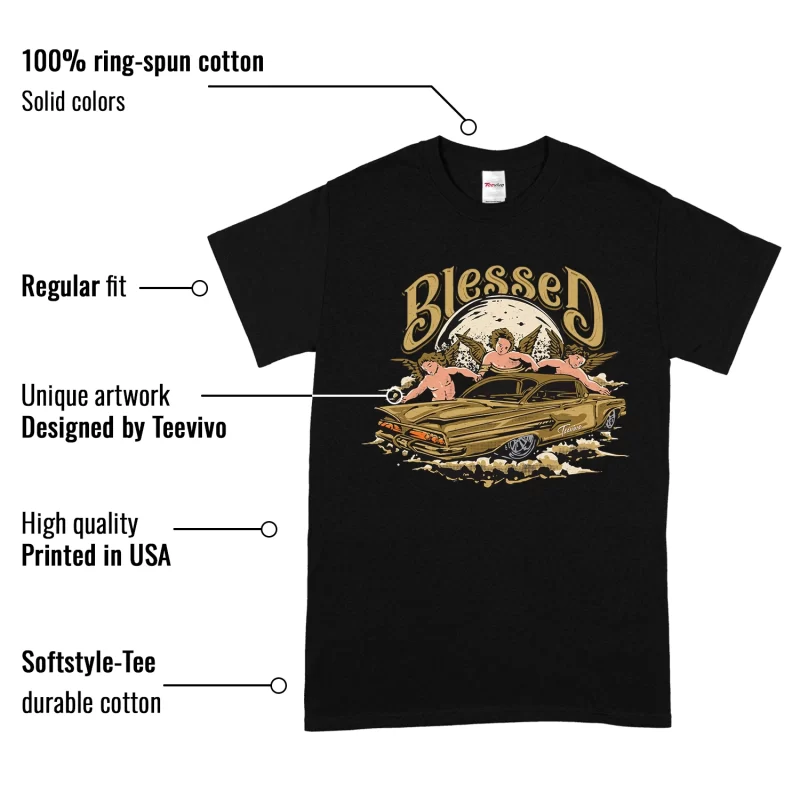 TeeVivo T-Shirt Match Air Jordan 1 Retro High Black Metallic Gold Blessed – Air Jordan 1 Shirt, AJ1 Shirt