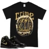 TeeVivo T-Shirt Match Air Jordan 1 Retro High Black Metallic Gold Crime – Air Jordan 1 Shirt, AJ1 Shirt