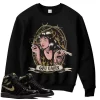 TeeVivo Sweatshirt Match Air Jordan 1 Retro High Black Metallic Gold God Daaamn – Air Jordan 1 Sweatshirt, AJ1 Sweatshirt