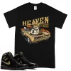 TeeVivo T-Shirt Match Air Jordan 1 Retro High Black Metallic Gold Heaven vibes – Air Jordan 1 Shirt, AJ1 Shirt