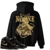 TeeVivo Hoodie Match Air Jordan 1 Retro High Black Metallic Gold Trust no one – Air Jordan 1 Hoodie, AJ1 Hoodie
