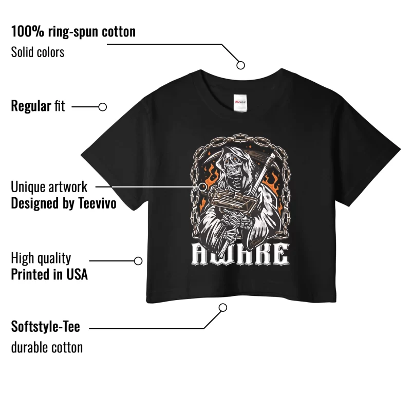 TeeVivo Crop Top Match Air Jordan 1 Retro High Dark Mocha Awake – Air Jordan 1 Crop Top, AJ1 Crop Top