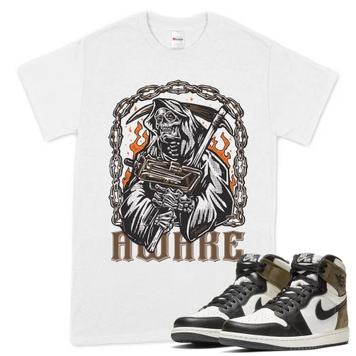 TeeVivo T-Shirt Match Air Jordan 1 Retro High Dark Mocha Awake – Air Jordan 1 Shirt, AJ1 Shirt