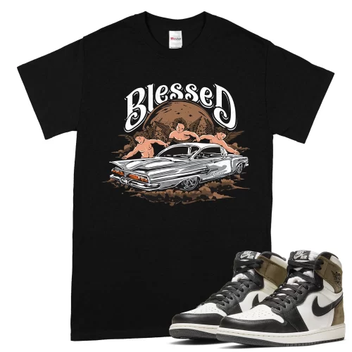 TeeVivo T-Shirt Match Air Jordan 1 Retro High Dark Mocha Blessed – Air Jordan 1 Shirt, AJ1 Shirt