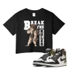 TeeVivo Crop Top Match Air Jordan 1 Retro High Dark Mocha Break the rules – Air Jordan 1 Crop Top, AJ1 Crop Top