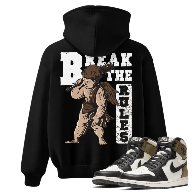 TeeVivo Hoodie Match Air Jordan 1 Retro High Dark Mocha Break the rules – Air Jordan 1 Hoodie, AJ1 Hoodie