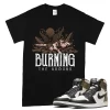 TeeVivo T-Shirt Match Air Jordan 1 Retro High Dark Mocha Burning the ground – Air Jordan 1 Shirt, AJ1 Shirt