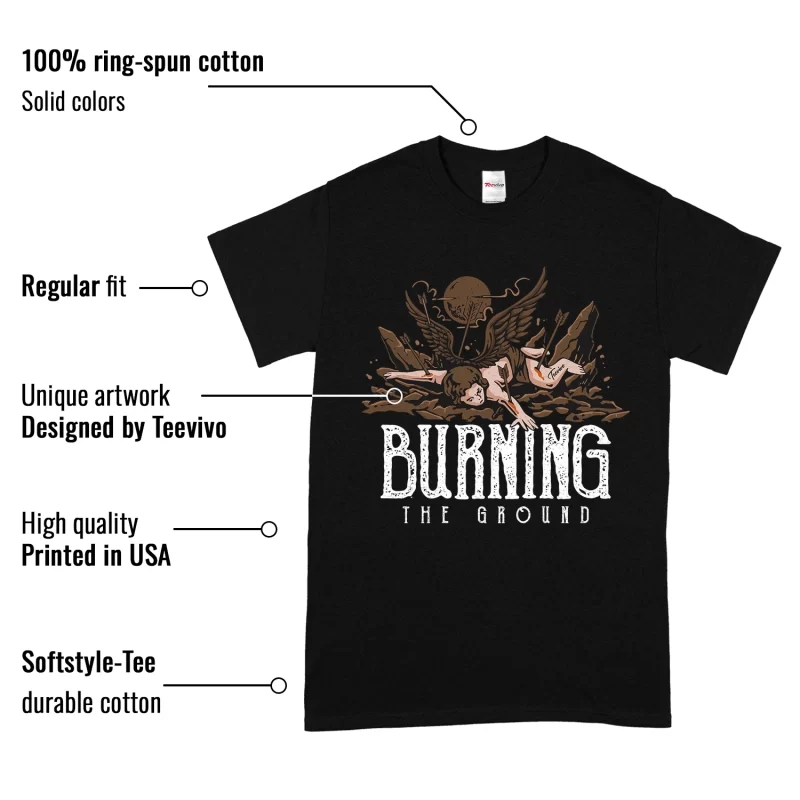 TeeVivo T-Shirt Match Air Jordan 1 Retro High Dark Mocha Burning the ground – Air Jordan 1 Shirt, AJ1 Shirt