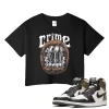 TeeVivo Crop Top Match Air Jordan 1 Retro High Dark Mocha Crime – Air Jordan 1 Crop Top, AJ1 Crop Top