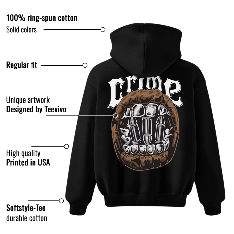 TeeVivo Hoodie Match Air Jordan 1 Retro High Dark Mocha Crime – Air Jordan 1 Hoodie, AJ1 Hoodie