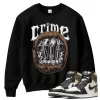 TeeVivo Sweatshirt Match Air Jordan 1 Retro High Dark Mocha Crime – Air Jordan 1 Sweatshirt, AJ1 Sweatshirt