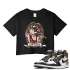 TeeVivo Crop Top Match Air Jordan 1 Retro High Dark Mocha God Daaamn – Air Jordan 1 Crop Top, AJ1 Crop Top