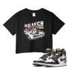 TeeVivo Crop Top Match Air Jordan 1 Retro High Dark Mocha Heaven vibes – Air Jordan 1 Crop Top, AJ1 Crop Top
