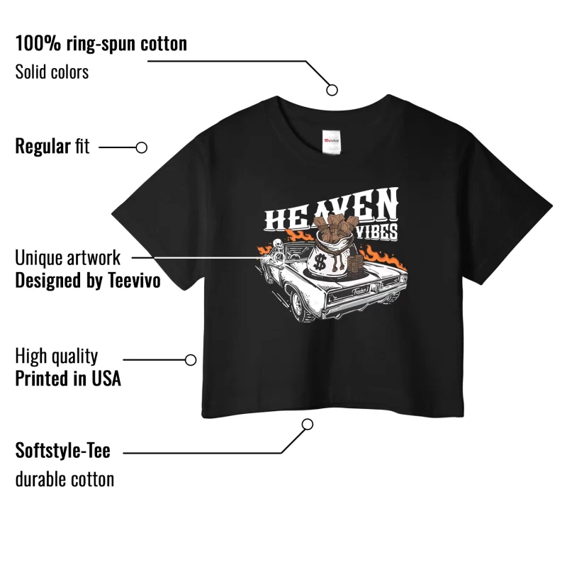 TeeVivo Crop Top Match Air Jordan 1 Retro High Dark Mocha Heaven vibes – Air Jordan 1 Crop Top, AJ1 Crop Top