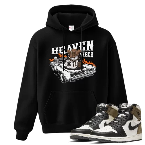 TeeVivo Hoodie Match Air Jordan 1 Retro High Dark Mocha Heaven vibes – Air Jordan 1 Hoodie, AJ1 Hoodie