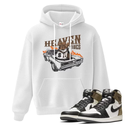 TeeVivo Hoodie Match Air Jordan 1 Retro High Dark Mocha Heaven vibes – Air Jordan 1 Hoodie, AJ1 Hoodie