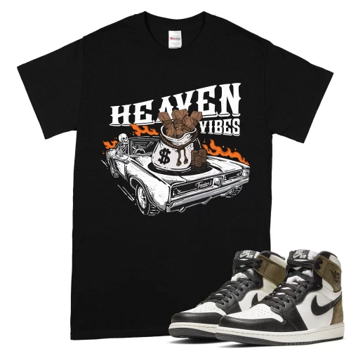 TeeVivo T-Shirt Match Air Jordan 1 Retro High Dark Mocha Heaven vibes – Air Jordan 1 Shirt, AJ1 Shirt