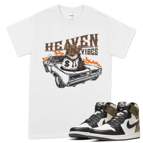 TeeVivo T-Shirt Match Air Jordan 1 Retro High Dark Mocha Heaven vibes – Air Jordan 1 Shirt, AJ1 Shirt