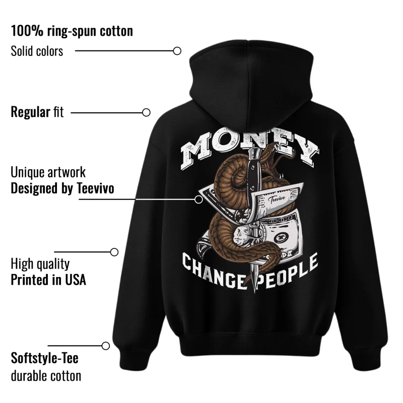 TeeVivo Hoodie Match Air Jordan 1 Retro High Dark Mocha Money change people – Air Jordan 1 Hoodie, AJ1 Hoodie