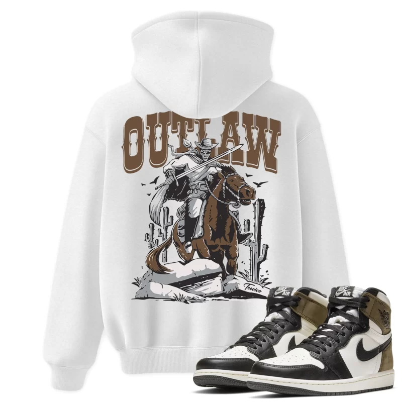 TeeVivo Hoodie Match Air Jordan 1 Retro High Dark Mocha Outlaw – Air Jordan 1 Hoodie, AJ1 Hoodie