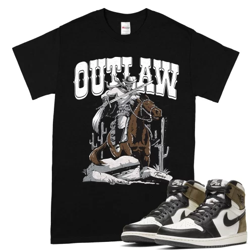 TeeVivo T-Shirt Match Air Jordan 1 Retro High Dark Mocha Outlaw – Air Jordan 1 Shirt, AJ1 Shirt