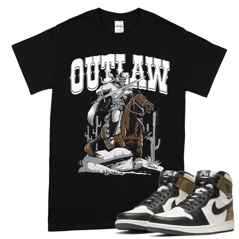 TeeVivo T-Shirt Match Air Jordan 1 Retro High Dark Mocha Outlaw – Air Jordan 1 Shirt, AJ1 Shirt