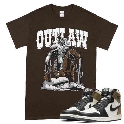 TeeVivo T-Shirt Match Air Jordan 1 Retro High Dark Mocha Outlaw – Air Jordan 1 Shirt, AJ1 Shirt
