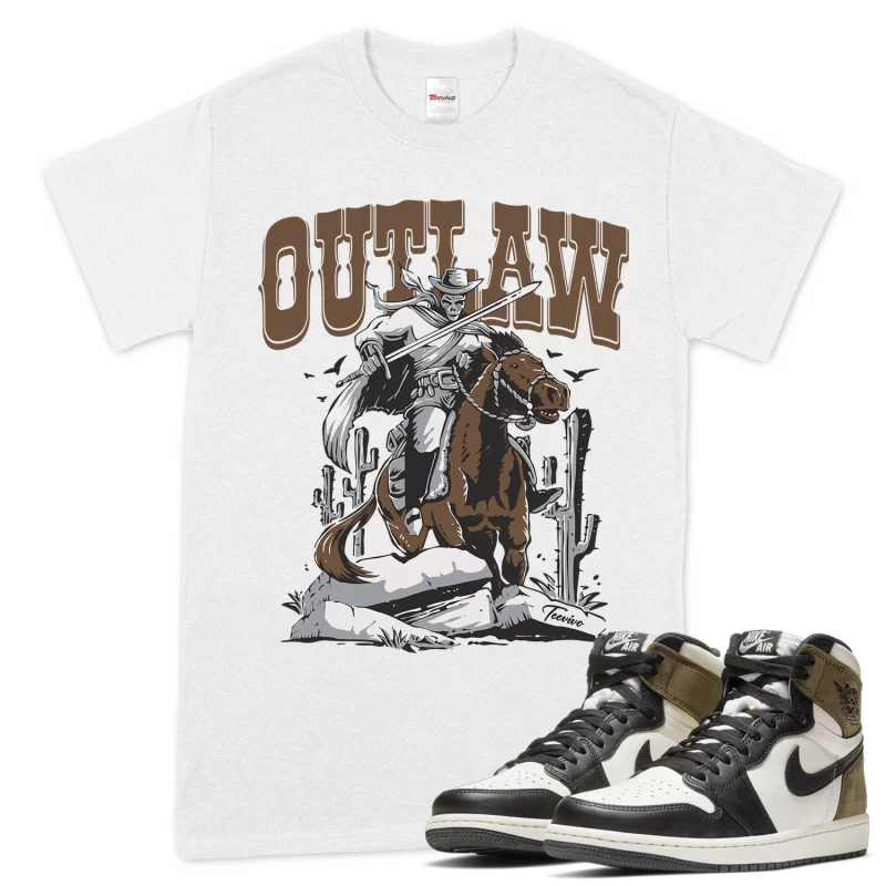 TeeVivo T-Shirt Match Air Jordan 1 Retro High Dark Mocha Outlaw – Air Jordan 1 Shirt, AJ1 Shirt
