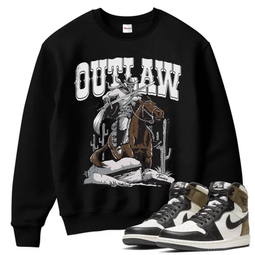 TeeVivo Sweatshirt Match Air Jordan 1 Retro High Dark Mocha Outlaw – Air Jordan 1 Sweatshirt, AJ1 Sweatshirt