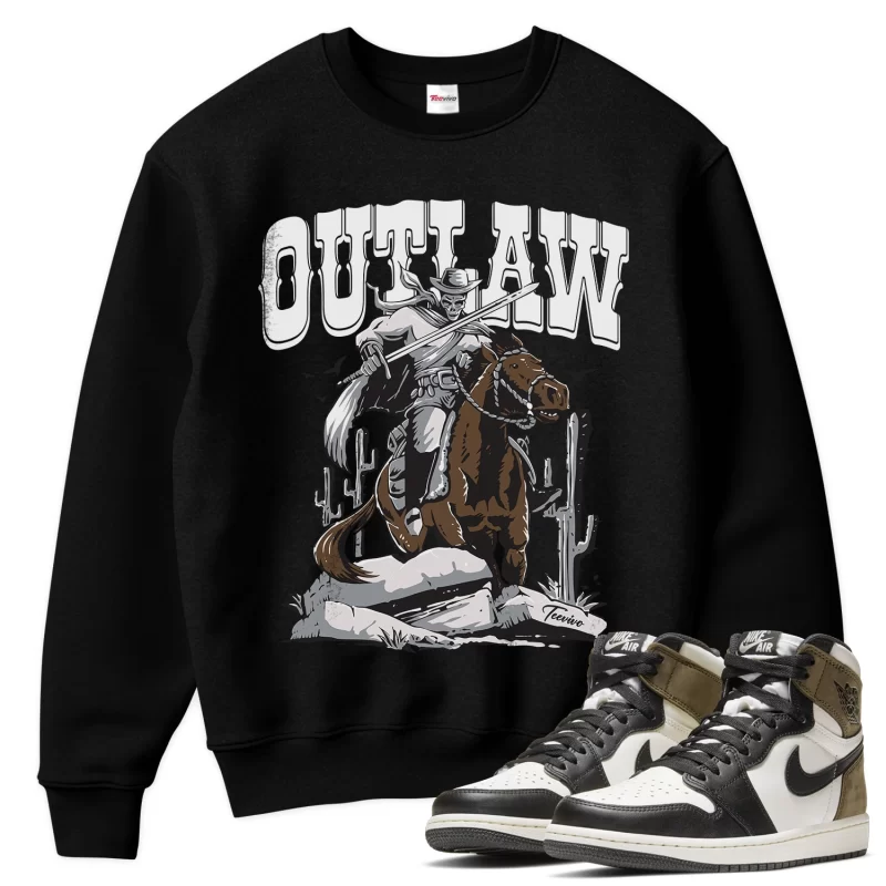 TeeVivo Sweatshirt Match Air Jordan 1 Retro High Dark Mocha Outlaw – Air Jordan 1 Sweatshirt, AJ1 Sweatshirt