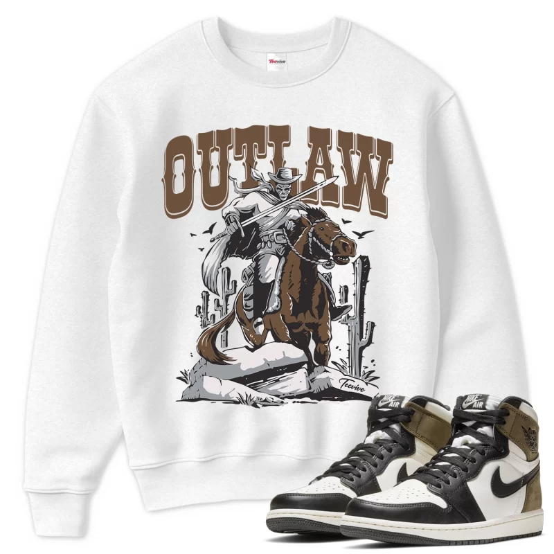 TeeVivo Sweatshirt Match Air Jordan 1 Retro High Dark Mocha Outlaw – Air Jordan 1 Sweatshirt, AJ1 Sweatshirt