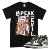 TeeVivo T-Shirt Match Air Jordan 1 Retro High Dark Mocha Speak no evil – Air Jordan 1 Shirt, AJ1 Shirt
