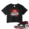 TeeVivo Crop Top Match Air Jordan 1 Retro High OG Black Toe Reimagined Blessed – Air Jordan 1 Crop Top, AJ1 Crop Top