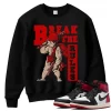 TeeVivo Sweatshirt Match Air Jordan 1 Retro High OG Black Toe Reimagined Break the rules – Air Jordan 1 Sweatshirt, AJ1 Sweatshirt