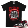 TeeVivo T-Shirt Match Air Jordan 1 Retro High OG Black Toe Reimagined Crime – Air Jordan 1 Shirt, AJ1 Shirt