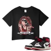 TeeVivo Crop Top Match Air Jordan 1 Retro High OG Black Toe Reimagined God Daaamn – Air Jordan 1 Crop Top, AJ1 Crop Top